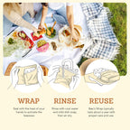 Bee's Wrap Beeswax Wraps for Food - Botanical Bread Wrap - Made in USA Reusable Bread Storage Bags - Organic & Eco-Friendly Alternative to Aluminum Foil, Sourdough Bags & Plastic Wrap