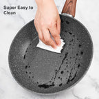 Granite Pots and Pans Set Non Stick, 11 Piece Die-Cast Induction Cookware Set, Nonstick Kitchen Cooking Set w/Frying Pans & Saucepans(PFOS,PFOA,PFAS,PTFE Free)