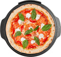 Outset Cast Iron Grill Pizza Pan, 18" Pizza Stone For Oven and Grill