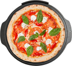 Outset Cast Iron Grill Pizza Pan, 18" Pizza Stone For Oven and Grill