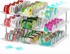 Can Organizer for Pantry, 3 Tiers Can Storage Rack, up to 36 Cans Food Holders for Fridge, Cabinet and Pantry Organization