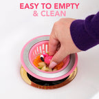 Joie Flamingo Kitchen Sink Strainer Basket, Drain Cover, Pink, 1 Count