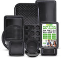 NutriChef 10-Piece Non-Stick Baking Set – Heavy-Duty Carbon Steel Bakeware Set w/ Cookie Sheets, Muffin Pan, Roasting Pan, Cake Pan, Baking Tray, Pizza Pan – Effortless Food Release & Easy Cleanup