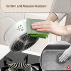 Silver Wire and Microfiber Double Layer Dishcloth, Multipurpose Dishwashing Rags for Wet and Dry, Household Cleaning Cloth with Poly Scour Side, 6 Color Assorted 12pack