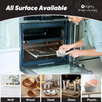 Orighty 12 Pcs Multipurpose Wire Dishwashing Rag, Non-Scratch Wire Dish Cleaning Cloths for Wet and Dry, Reusable Steel Scrubber for Kitchen, Powerful Dishcloth Rag for Cookware, Dish, Stove-7"x8"