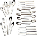 Kate Spade New York Fair Harbor Flatware Set, 18/10 Stainless Steel, 45-Piece