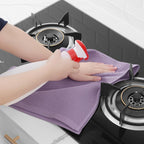 Homaxy 100% Cotton Waffle Weave Kitchen Dish Towels, Ultra Soft Absorbent Quick Drying Cleaning Towel, 13 x 28 Inches, 4-Pack, Lavender