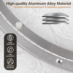 20 Inch Lazy Susan Bearing Aluminum Alloy Rotating Turntable, Non - Slip Mute Metal Bearing Swivel Plate Hardware for Dining and Workbench,660 Pounds Capacity