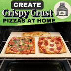 Large 20 inch Baking Stone for Oven, with Silicone Mat and Dough Tool - Pizza Stone for Grill - Rectangular Pizza Oven Stone - Bread Baking Stone - Thick Heavy Duty Stone 20" x 13.5" x 0.6"