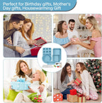 6-Pieces Baking Pans Set Nonstick, Bakeware Sets Stackable, Carbon Steel Oven Baking Set Easy to Use, Unique Blue Baking Sheet Set for Kitchen