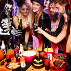 JANYUN 30 Pcs Halloween Straws Plastic, Reusable Black and White Striped 9 Inch Hard Plastic Drinking Straws with Cleaning Brush for Christmas Halloween Birthday Party Supplies Table Decorations