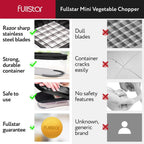 Fullstar Mandoline Slicer for Kitchen - Vegetable Chopper, Onion Potato Food Veggie Fruit Slicer and Cutter with Container, Kitchen Gadgets & Accessories, Home Essentials (6-in-1, Black)