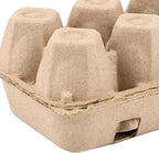 50 Pack Empty Egg Cartons Bulk,6 Count Pulp Fiber Egg Tray Holder Eggs Storage Containers for Family, Farm