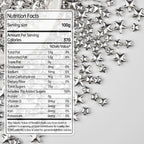 Silver Sprinkles for Cake Decorating, Star Candy Sugar, Mix Size, 150g/5.29oz, Food Grade, Cake Decoration, Cupcake Topper, Holiday, Party, Wedding Party, Birthday, Easter, Christmas Supplies