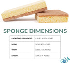 bioGo 24 Pack Biodegradable Kitchen Sponges - Eco-Friendly, Compostable, Natural Cellulose Dish Sponge - Biodegradable - Kitchen