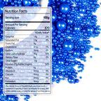 Deep Blue Pearl Sugar Sprinkles, Edible Candy Pearls, 150g/5.29oz, Blue Sprinkles for Cake Decorating, Baking Cake Decorations, Ice Cream Toppers, Cupcakes, Wedding Party Chirstmas Supplies