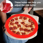 2 Pack Adjustable Silicone Pie Crust Shield Pie BPA-free Protectors Adjustable Bake Crust Protector Pie Crust Protector Cover Kitchen Tool for Baking Pie Pizza, Fit 8-11.5 Inch Pies(Red)