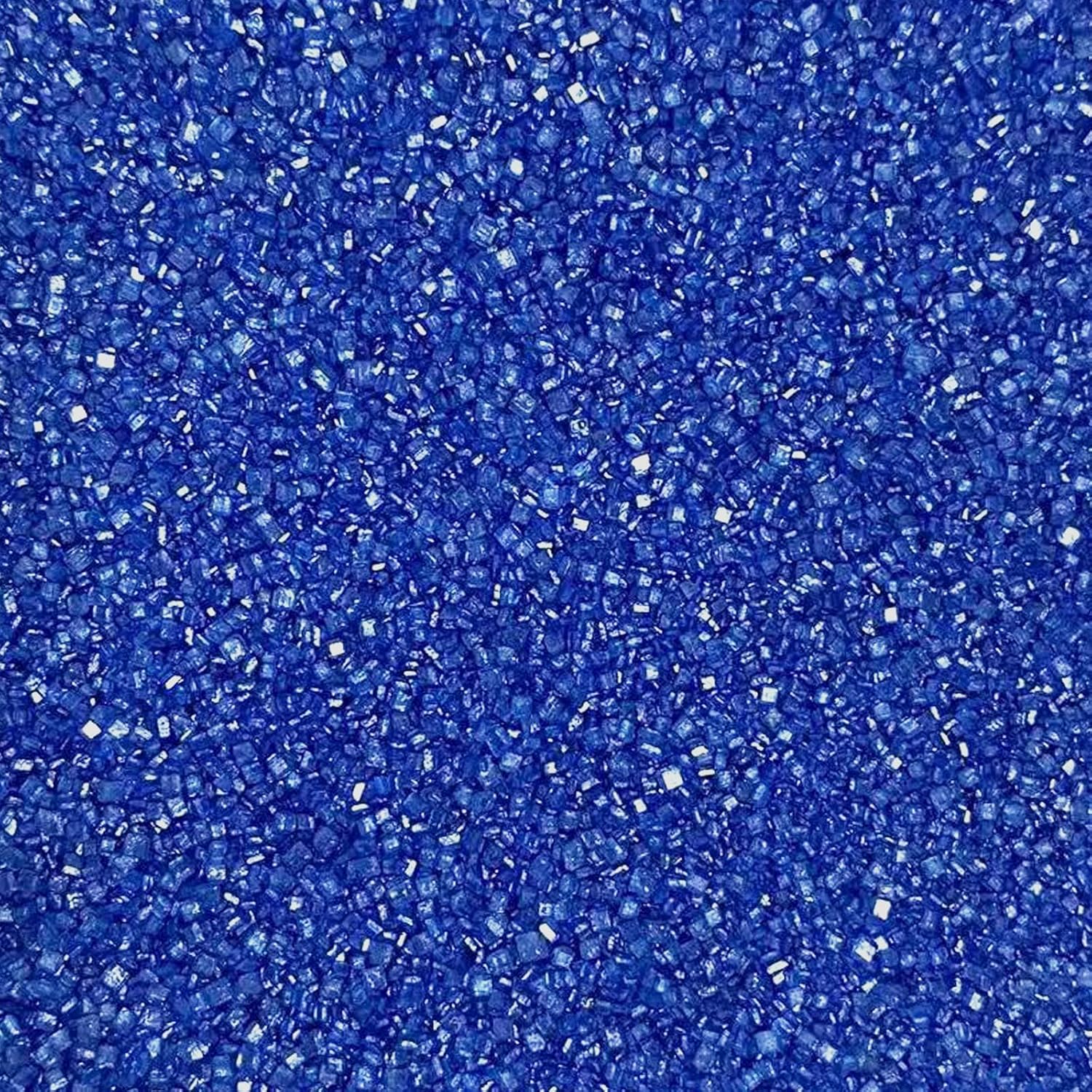 Sentovac Royal Blue Sanding Sugar for Baking Edible Sparkling Sugar Sprinkles Coarse Sugar Crystals for Baking Topping Cake Cookie Cupcake Topper Ice Cream Decoration Supplies 3.2 OZ