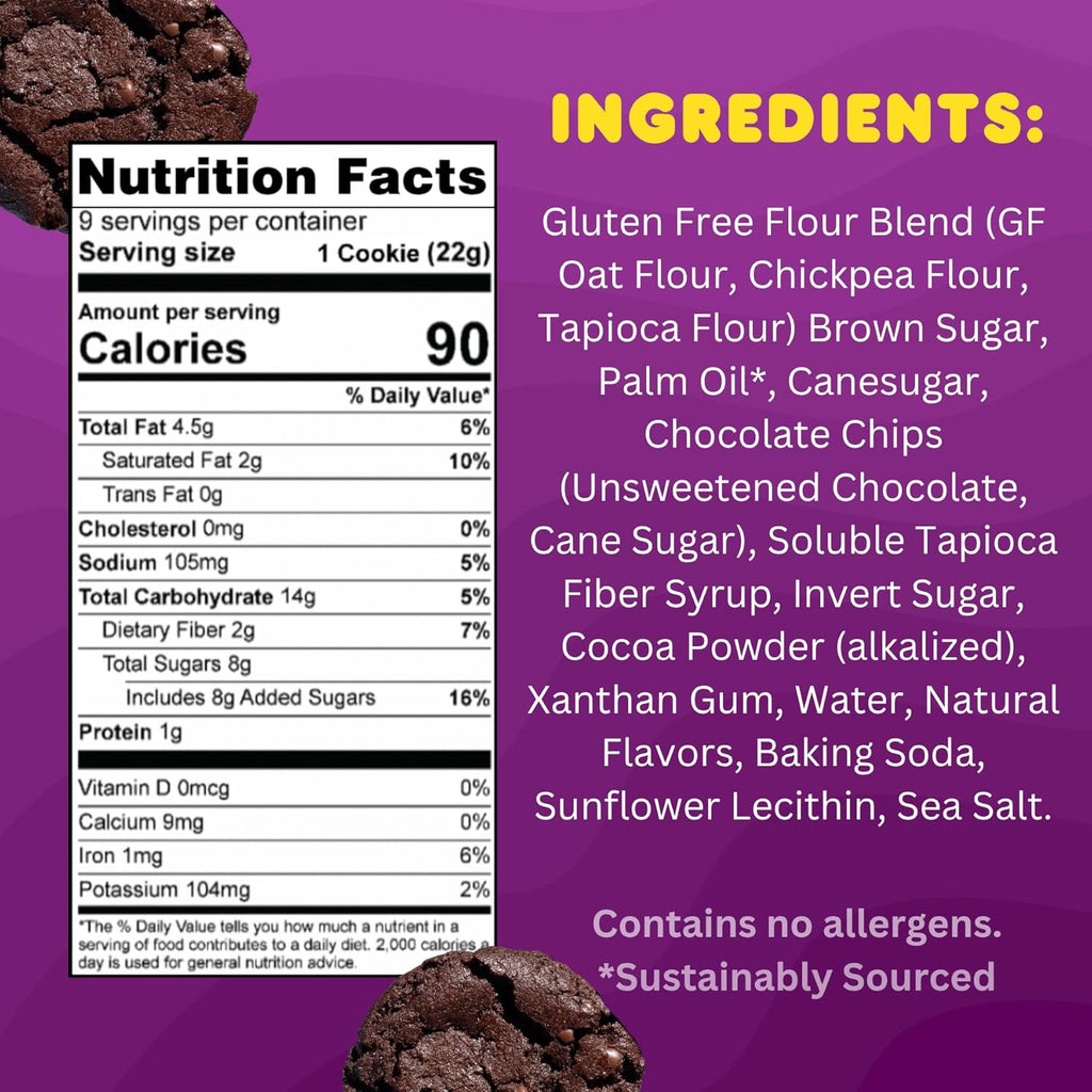 Whoa Dough Ready to Bake Cookie Dough Brownie Batter – Certified Non-GMO, Kosher, Gluten Free – Plant-Based Snack Dough Made with Real Ingredients – 6 Pack