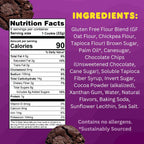Whoa Dough Ready to Bake Cookie Dough Brownie Batter – Certified Non-GMO, Kosher, Gluten Free – Plant-Based Snack Dough Made with Real Ingredients – 6 Pack