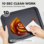 HONGBAKE Nonstick Cookie Sheets for Baking, Baking Sheet for Oven with Wider Grip, 17x11.5 in Half Sheet Pan, Commercial Cooking Tray