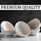 Bread Banneton Proofing Basket [Set of 2] Oval 10x6 Inch Sourdough Rising Baskets with Liner