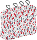 MÜkitchen Premuim Sponge for Dishes and Household Cleaning | Microfiber Print and Non-Scratch Scrub Pad | Set of 4 | (Petals)