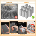 90 Pack Individually Wrapped Sponges Uncompressed Kitchen Dishwashing Non Scratch Scrouing Sponge Bulk for Hotel Car Airbnb Apartments,Gray