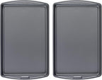 GoodCook AirPerfect Non-Stick 17” X 11" Cookie Sheet Set , Homemade, Frozen & Leftover Slices, Set of 2