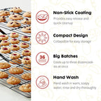ShellKingdom Cooling Racks, Stainless Steel Non-Stick Baking Racks And Oven Safe Wire Cool Racks for Cookies, Cakes and Baking, 4-Tier, Foldable