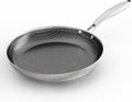 COOKING KING 10-Inch Stainless Steel Pan, Hybrid Nonstick Frying Pan, Skillet, 3-Ply Clad Cookware, Even Heat Distribution, Dishwasher & Oven Safe, with Stay-Cool Handle, Induction Compatible