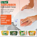 Peachy Clean Silicone Dish Sponge Scrubbers, Fresh Peach Scent, Non-Scratch, Odor-Resistant, Durable Dish Sponges for Kitchen