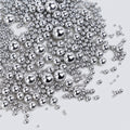 Dazzjoy Silver Pearl Sugar Candy Sprinkles, Edible Pearl Mix Size, 4.58oz, Cake Decoration & Cake Toppers, Baking Cake Decorations, Wedding Party Valentines Easter Supplies