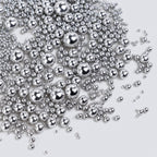 Dazzjoy Silver Pearl Sugar Candy Sprinkles, Edible Pearl Mix Size, 4.58oz, Cake Decoration & Cake Toppers, Baking Cake Decorations, Wedding Party Valentines Easter Supplies