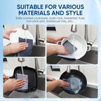 Forggon10 Pcs New Upgrade 2-Layer Non Scratch Wire Dishcloth,Wire Dishwashing Rag, Non-Scratch Wire Dishwashing Rags for Wet and Dry, Kitchen Cleaning Dish Rags for Cookware,Sinks, Dishes,Stove