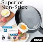 THE ROCK SOHO 12.5-Inch Nonstick Frying Pan – Compact for Urban Kitchens, Nothing Sticks, Never Warps, Lasts Longer, Oven & Dishwasher Safe, Black