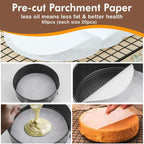 Springform Pan Set of 3 Nonstick 7 9 11 Inch Cheesecake Pan, Leakproof Spring Form Pans for Cheesecake with Removable Bottom, Springform Round Cake Pans Sets for Baking with 60 Parchment Paper