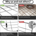 2Pack Sink Protector Grid 13"x16"and 11.2"x14.5", Stainless Steel Sink Protectors for Kitchen Sink, Rust Resistant Sink Grate for Bottom of Kitchen Sink with 2Pack Sink Drain Strainer