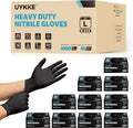 HEAVY DUTY 7 Mil Nitrile Black Gloves Disposable Latex Free Rubber Latex Cleaning Mechanic Food Prep Gloves 1000PCs