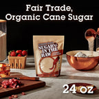 Sugar In The Raw Organic Granulated White Premium Cane Sugar, Pure Natural Sweetener, Hot & Cold Drinks, Coffee, Cooking, Baking, Vegan, Gluten-Free, Non-GMO, Bulk Sugar, 24 oz Bag (1-Pack)
