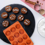 2PCS Muffin Pan, 12 Cup Silicone Cake Moulds for Baking, Silicone Muffin Cases, Non Stick Muffin Tin, Cookies Jelly Mould - BPA Free and Dishwasher Safe