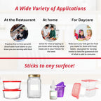 2x3 Dissolvable Food Labels, 250 Label Stickers, Bottle Labels for Storage Bins, Sticker Labels for Food containers, (250, Blank)
