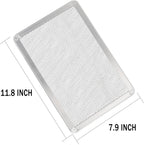 Pizza Screen 8 x 12 Inch 2 Pack Rectangular Aluminum Pizza Pan Restaurant-Grade Flatbread Screen Pizza Crisper Pan,Oven-Safe