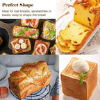 Silicone Bread Pan with Lid, Nonstick & Heat Resistant Foldable Bread Pan, Bread Mold for Baking, Bread Baking Pan, Bread Pans for Homemade Bread, Pullman Loaf Pan for Baking Bread