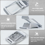 Heavy Duty Stainless Steel Wire Egg Slicer for Hard Boiled Eggs & Strawberry Other Soft Food