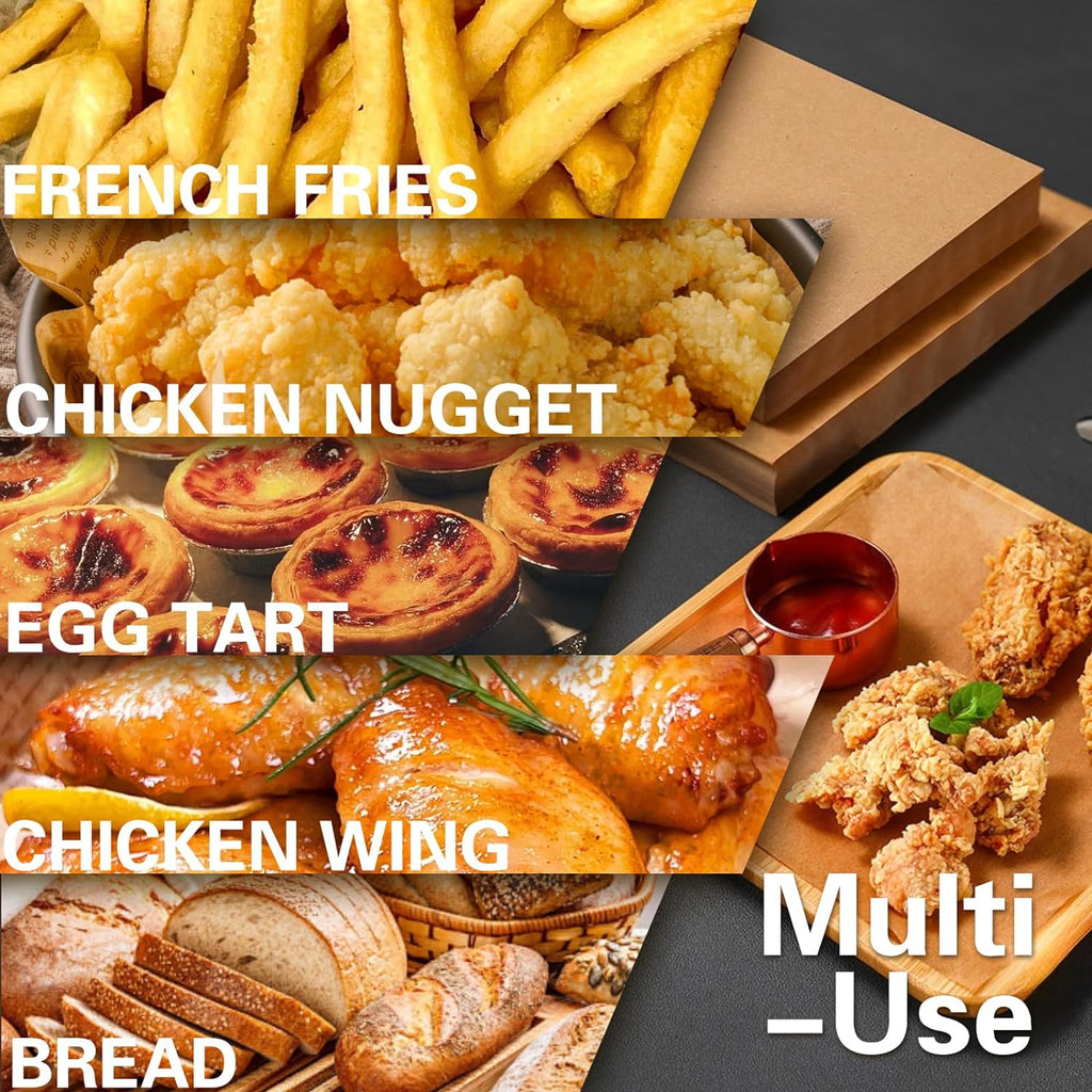 125Pcs Large Air Fryer Liners Disposable Compatible with Chefman XL 8-Qt Family Air Fryer, 9inch Square