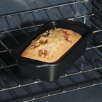 Oster Teston 9 Inch x 5 Inch Nonstick Carbon Steel Loaf Pan - Matte Black