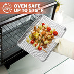 Stainless Steel Cooling Racks Set of 2, Homikit 11.6”*9.1” Heavy Duty Wire Baking Rack for Cooking Roasting Grilling Bacon Cake Cookies, Non Toxic & Rust Free