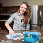 Scrubit Non-Scratch Cleaning Scrub Sponges- Scrubbing Dish Sponge Ideal for Washing Kitchen,Dishes, Bathroom &More – Dishwashing Sponge Along with A Thought Scrubber – 6 sponges