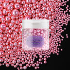 Dazzjoy Edible Rose Gold Pearl Sugar Candy Sprinkles, Mix Size, 4.58oz, Sprinkles for Cupcake Decorating, Baking Cake Decorations, Wedding Party Valentines Easter Supplies